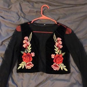 Floral crop top